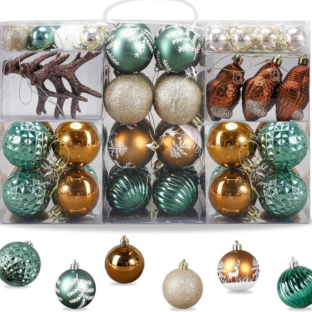 Christmas Ornaments Set of 82 Pieces